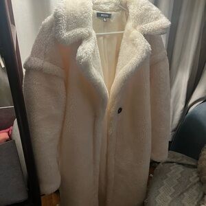 Missguided + Cream Teddy Jacket